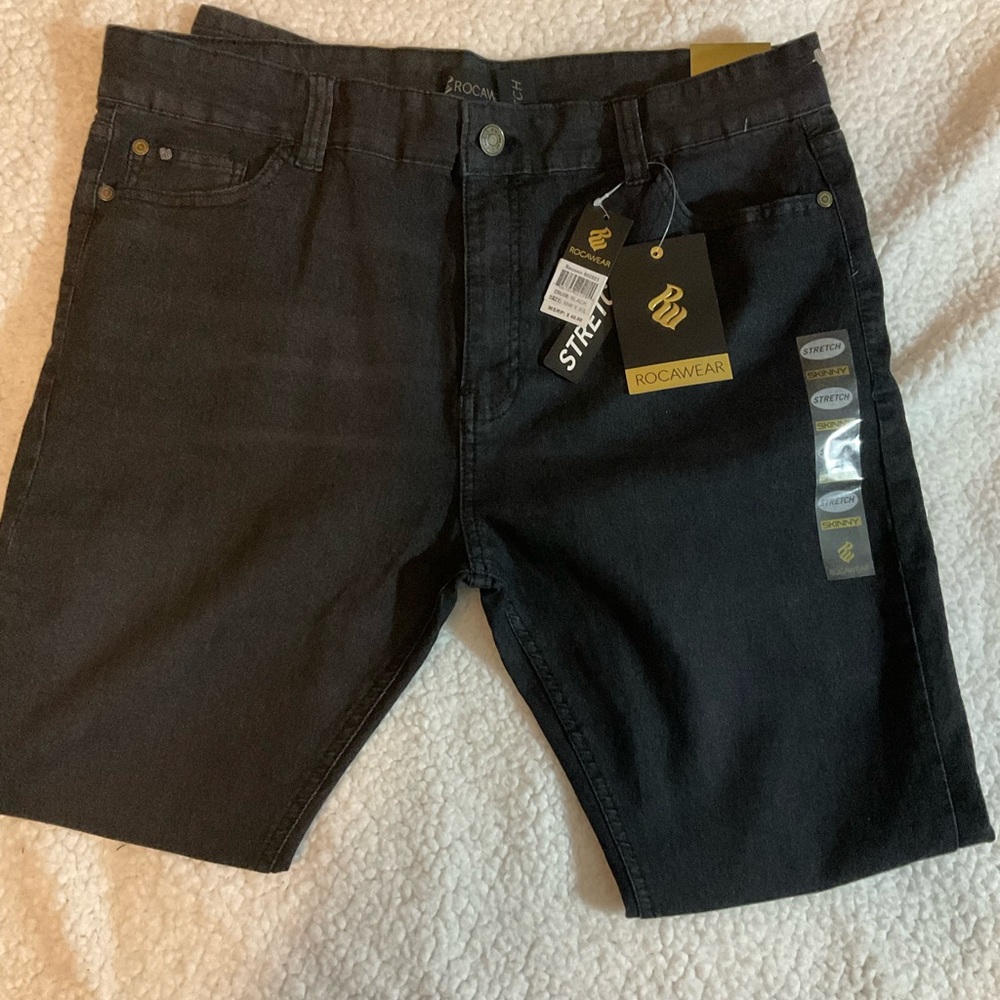 Rocks wear black jeans, stretch, brand new with tags!